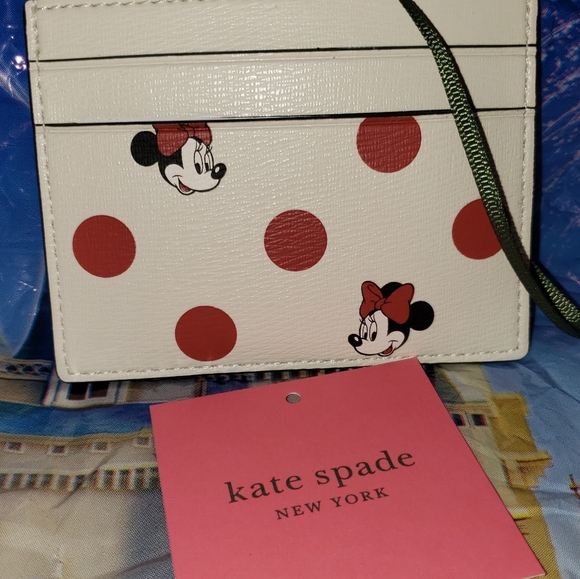 🔴⚪♠️kate spade minnie mouse card case🔴⚪♠️ Love my Dots Collection - Picture 3 of 5